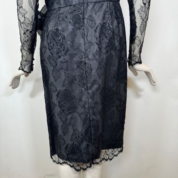 Vintage 1970s Bill Blass Lace Cocktail Dress - Picture 9 of 16